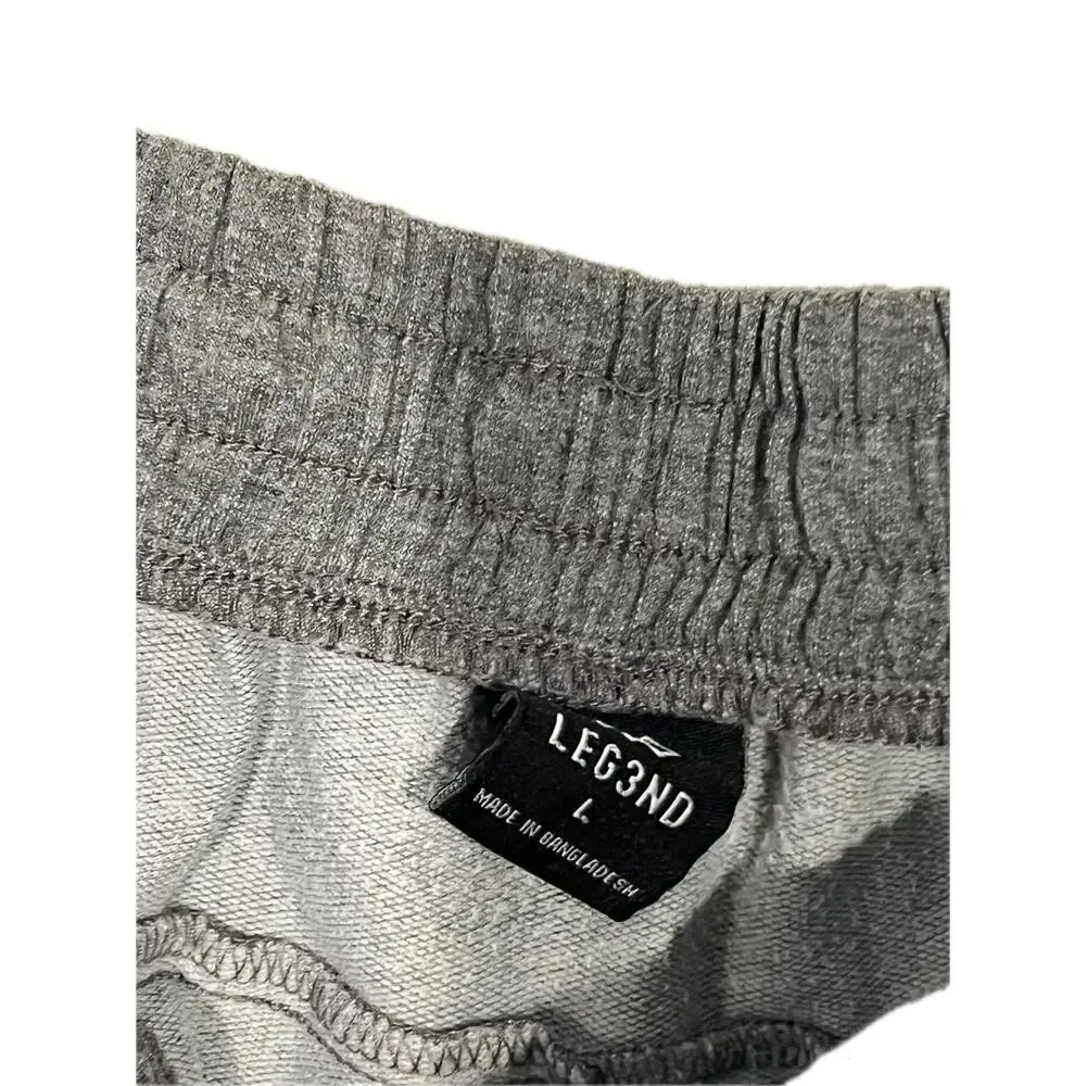 Legend Gray Training Sweat Shorts Mens Large